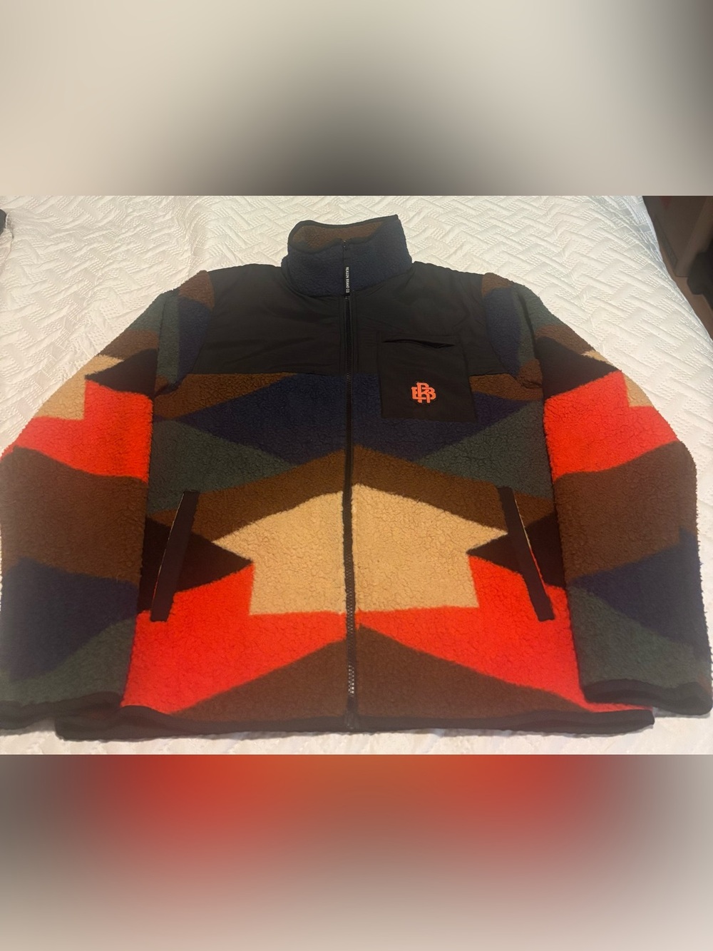 Reason Aztec Style Fleece Jacket Size Medium